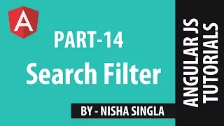 AngularJS Tutorial 14 - Search Filter in AngularJS