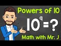 What are Powers of 10 Powers of 10 in Exponential Expanded Standard Form Math with Mr J