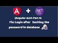 Angular Authentication with Hashed Password Angular toast messages implementation Part 5