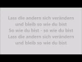 So wie du bist - MoTrip (feat. Lary)  LYRICS | LYRIC GIRL