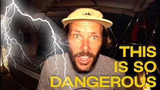 FORCED into an UNKNOWN Anchorage at NIGHT in an ELECTRICAL STORM | Sailing Zephyr – Ep. 188