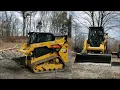 CAT 259D3 Compact Track loader CTL Skid Steer grading gravel driveway