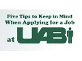 Tips for Applying at UAB