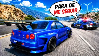 SEGUINDO A VIATURA DA POLICIA SEM PARAR NO GTA RP
