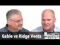 How does a gable vent affect my ridge vent performance