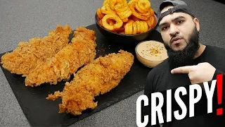 the best crispy chicken tenders with sauce