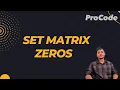 Leetcode 73 Set Matrix Zeroes Java Striver s SDE Sheet