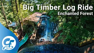 Big Timber Log Ride front seat on-ride 4K POV @60fps Enchanted Forest