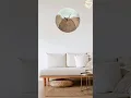 Texture art boho clock