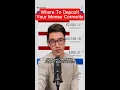 Where To Deposit Your Money Correctly