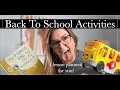 I Planned For You 3 Back to School Activities for Speech Therapists