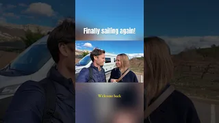 Sailing the coast of death🫣 #sailing #vlog #couple #boatlife