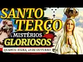 Download Lagu Santo Terço de hoje Quarta-feira (18/10/2023)🌹Mistérios Gloriosos🌹Terço Mariano / Terço de Fátima