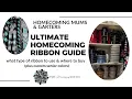 Ultimate Homecoming Ribbon Guide what we use and where to buy also includes custom senior colors