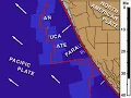 Farallon Plate subducting under western North America