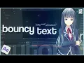 Bouncy text animation in After effects After Effects AMV Tutorial