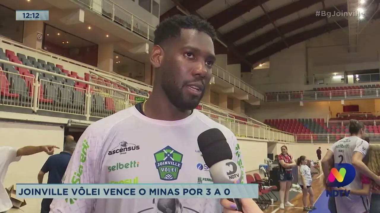 Joinville Vôlei vence o Minas por 3 a 0