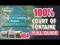 How to Court of Fontaine Region 100 FULL Exploration ALL CHESTS GUIDE 4 0 Genshin Impact