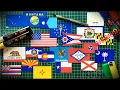 Drawing 20 of 50 US State Flags