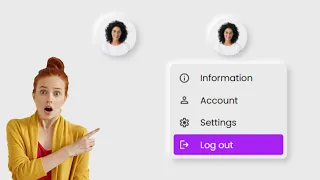 Create an Animated Neumorphism Profile Dropdown Menu Full CSS JavaScript Tutorial