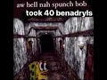 Spunch bob took 40 benadryls