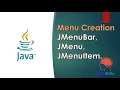 Java Swing GUI Part Menu Creation - JMenuBar JMenu and JMenuItem its Methods setJMenuBar