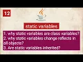 java-static variables
