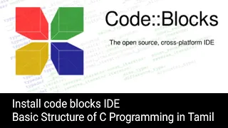 How to install code blocks IDE on windows Basic C Programming in Tamil Prof Antony Vijay