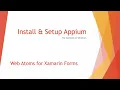 Appium Installation for Web Atoms on Windows