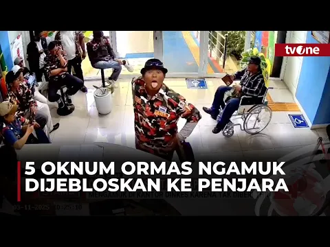 5 Oknum Ormas Ngamuk di Kantor Dinas Kesehatan Ditangkap Polisi