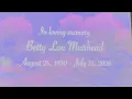 Betty Lou Muirhead Funeral 2026
