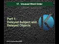 Download Lagu (Grammar)  Unusual Word Order: Part 1 - Delayed Subjects and Objects