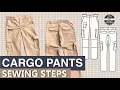 Lagu Cargo Pants for Men — Complete Sew-Along Tutorial (No Talking) | PDF Patterns Boutique
