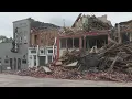 Abandoned building collapses in Boonville