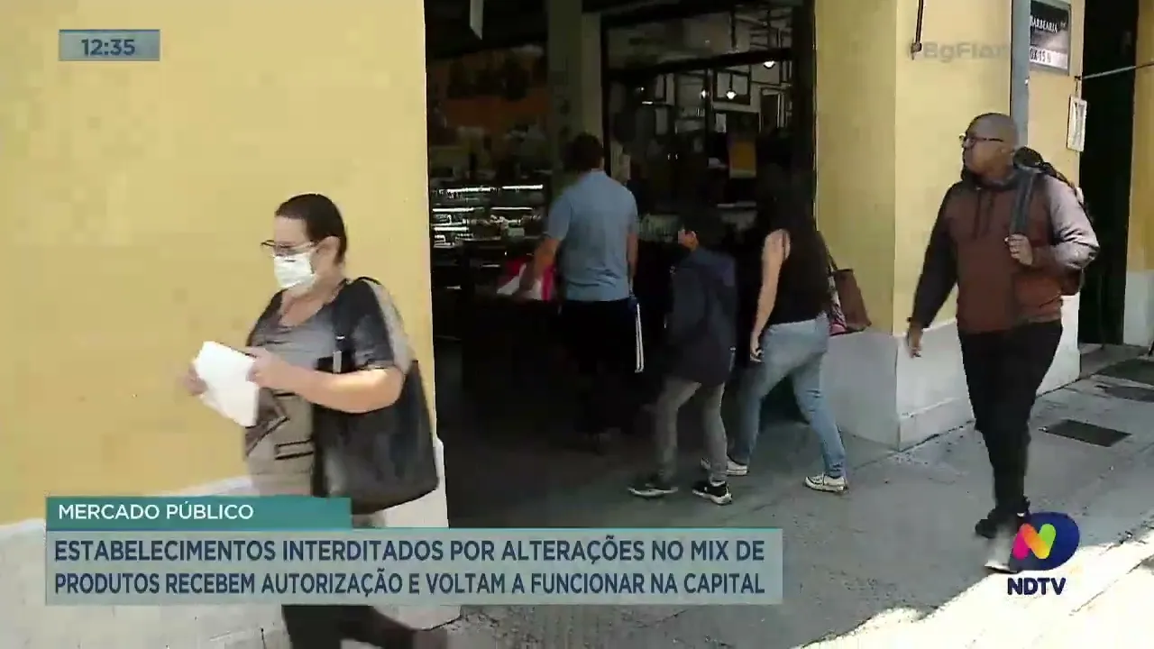 Mercado Público: estabelecimentos interditados recebem autorização e voltam a funcionar