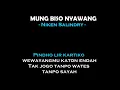 Download Lagu MUNG BISO NYAWANG KARAOKE versi Niken Salindri