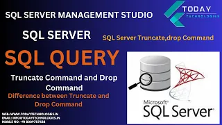 SQL Query Truncate and Drop Command SQL Server Database MS SQL Server Today Technologies