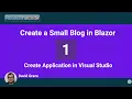 Create a Small Blog in Blazor - Part 1