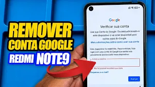 REMOVER CONTA GOOGLE REDMI NOTE 9! (MÉTODO ATUALIZADO 2026)