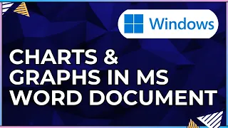 How to Insert and Format Charts and Graphs In a Microsoft Word Windows Computers