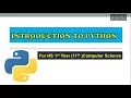 Getting started with Python Class XI Computer Science