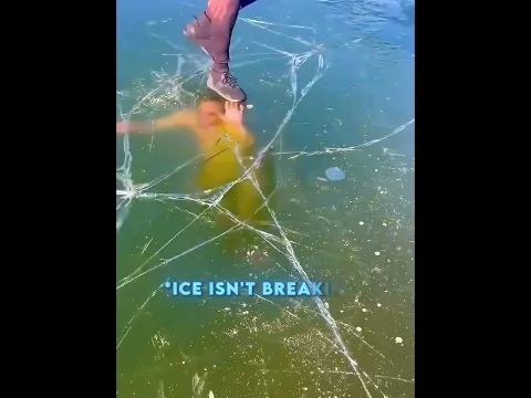 Swimmer Almost got Stuck under ice