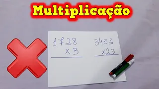 Multiplicação -📚 Como Multiplicar - Aula de Matemática - #explicandoumpoucomais