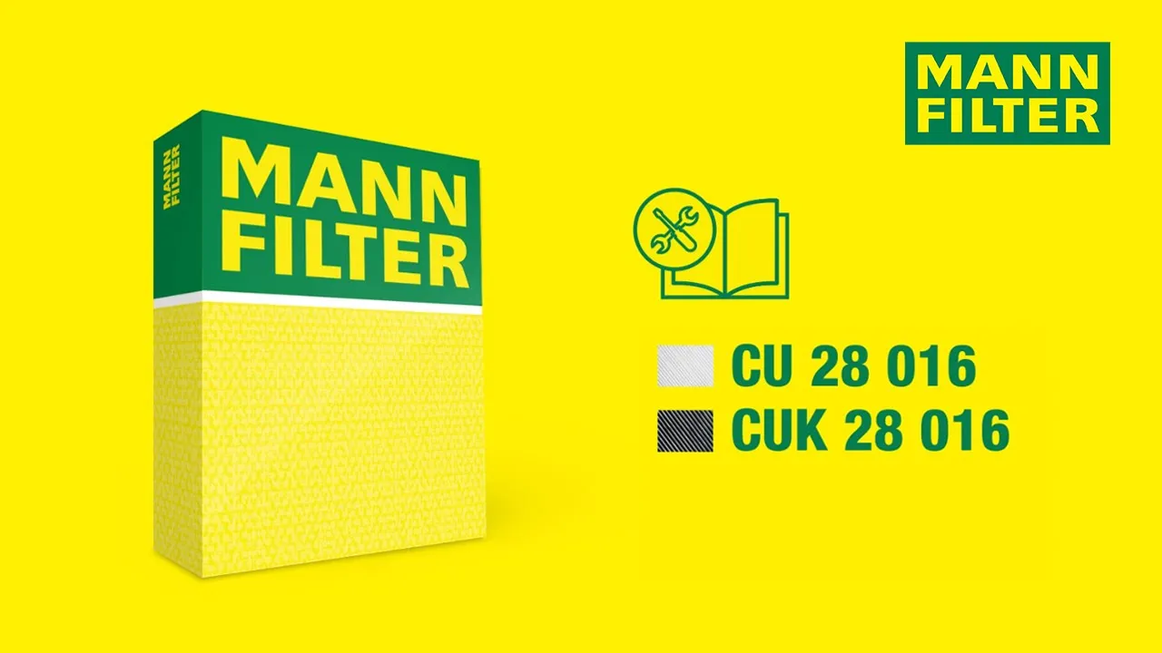 How to change a cabin air filter by MANN-FILTER | CU 28 016 CUK 28 016