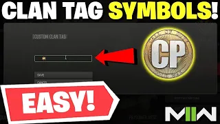 How To Put SYMBOLS in your clan tag MW2 100 Working Glitch