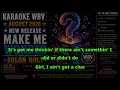 Make Me Wonder - Solon Holt KARAOKE WBV COUNTRY NEW RELEASES AUGUST 2026