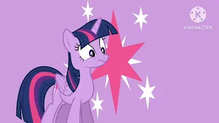 Twilight Sparkle Hides Green Screen (Free To Use)