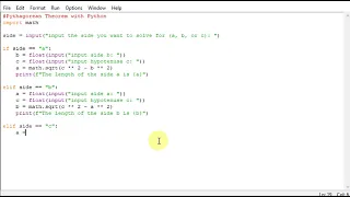Pythagorean Theorem with Python