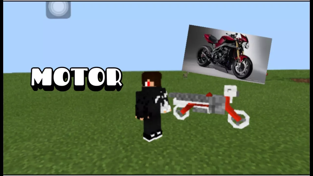 ini video cara membuat motor di minecraft #Shorts