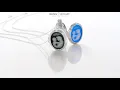 Vintage Blue Cameo Mother Loving Child Locket Hold Pictures Pendant